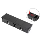 VersaHit Mono combi 1x230V, 1x USB A/C töltő, fekete matt