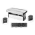VersaFlap dual 2.0, 2x 230V, 2x RJ45, 1x USB A/C, eloxált alumínium