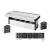 VersaFlap dual 2.0, 3x 230V, 2xRJ45, 1x HDMI, 1xUSB A/C, 1xUSB data, elox alum.