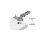 HETTICH 9313240 Novisys 105° TB45 közézáródó, csavarozás, SiSy nélkül