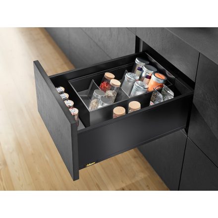 K-BLUM Legrabox C Pure 600mm/70 kg, Blumotion/TOB, karbon fekete CS-M, csavar