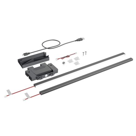 HETTICH 9305742 osvětlovací krycí profil pro AvanTech YOU antracitový, max 650mm