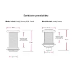 Pneu kapcsoló konyhamalachoz EcoMaster króm fényes