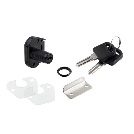STRONG Zásuvkový zámek mini, černá, různé kombinace + kovový protikus