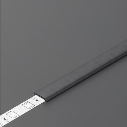 TM-takaró profil Slim/Smart10/Smart-In10 profilhoz rápattintható fekete 2000mm