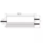 TL-tápegység LED-hez 24V 400W IP67 Slim
