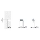 IF-ajtócsillapító befúrható Flex 5mm 10x2,3mm szürke