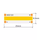 StrongLumio LED szalag COB 12V 10W/m (480 LED/m) - 8mm - semleges fehér
