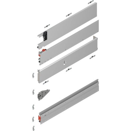 BLUM Revego Duo 802P675D.L2 vezetősín zsebhez, 675 mm, bal