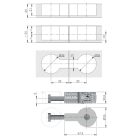 IF Quick 35mm munkalap összekötő csavar 64mm