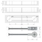 IF Quick 35mm munkalap összekötő csavar 150mm