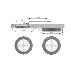 HAL LED bodovka EcoPower Flood 12V 1,7W broušená nerez neutrální bílá