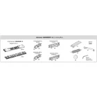 SEVROLL 05886 Harmony II vasalat szett két ajtóra 1650-2050 mm, 16-45 mm,60 kg