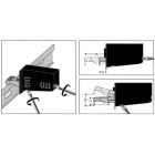 Függesztő vasalat Scilm fehér jobbos