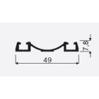 SEVROLL 04279 Elegant II alsó vezetés 1,7m ezüst