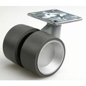   OGTM Kerék Formula 60 mm, alumínium, gumi futófelülettel szürke