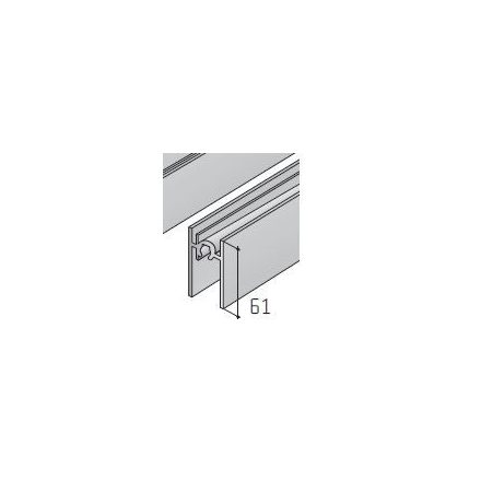 S-S65 alsó profil 4/18mm 2m ezüst