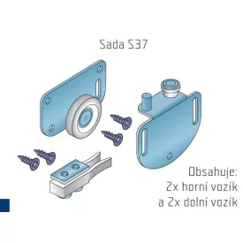 S-S37 vasalat szett 1 ajtószárny