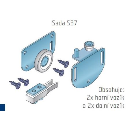 S-S37 vasalat szett 1 ajtószárny