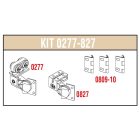 SISCO 277-827 vasalat szett harmonikaajtóra - 2 ajtószárny