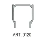 SISCO 120GF felső profil alu 1500mm