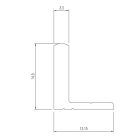 SISCO 823 profil alu alsó 3000mm