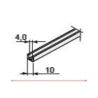 SEVROLL20031  tömítés üvegre 10/4mm