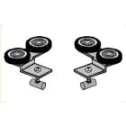 SEVROLL 10202 felső görgő 10mm aszimmetrikus J+B