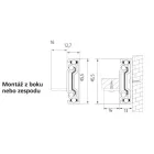 StrongBall S5 golyós teljes kihuzású sín 350mm támasszal 25kg