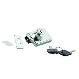 StrongLocks Zár két üvegre króm