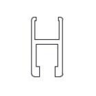 TERNO üveg tolóajtó ajtó profil 2m