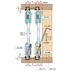 TERNO szett üveg tolóajtóra 1 ajtó max. 30kg