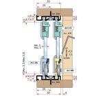 TERNO szett üveg tolóajtóra 1 ajtó max. 30kg