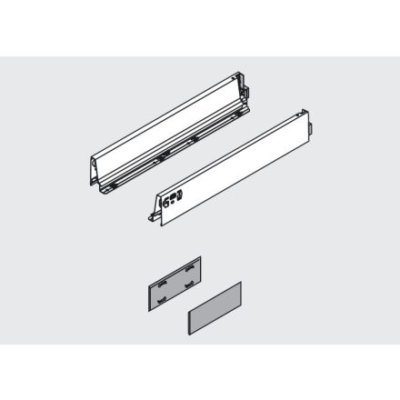 BLUM 378M5502SA oldalfal Antaro 550 fehér J+B